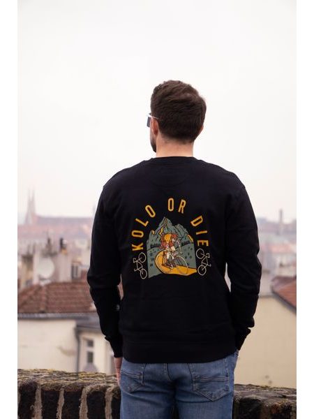 Pánská mikina Kolo je láska Kolo or Die - černá