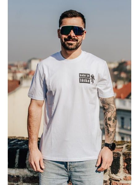 Tričko Kolo je láska La Vuelta unisex - bílá