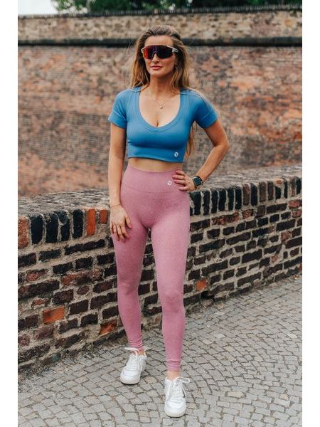 Legíny Tak začni - pink push up prdelka růžová