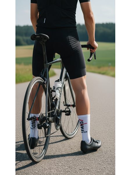 Ponožky na kolo Kolo je Láska Only Fast Cycling Club - bílá