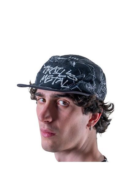 Běžecká kšiltovka WildTee TRAIL IS METAL - černá