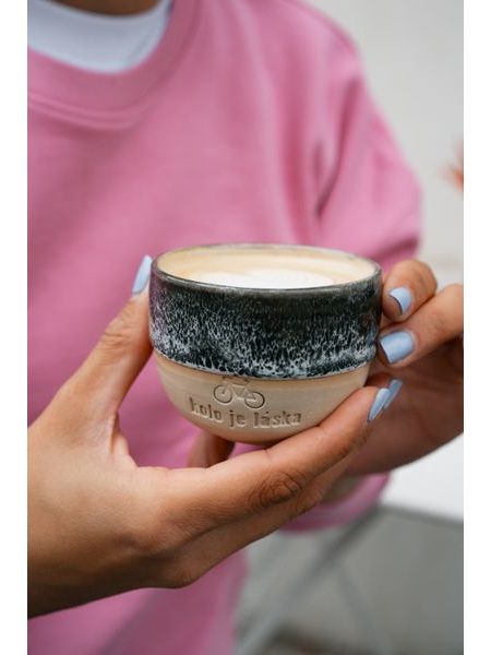 Tazzina espresso La bici e amore - cielo nero