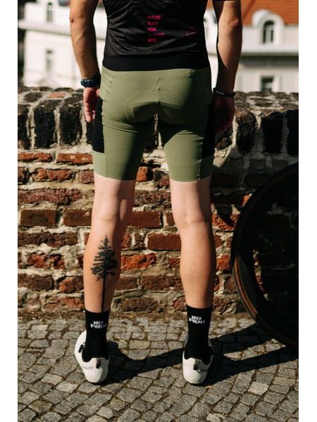Pánské cargo cyklistické kalhoty Kolo je láska - zelená