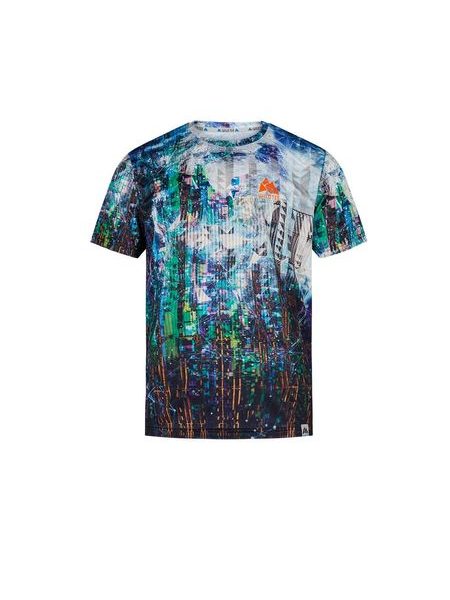 WildTee Funkční triko CYBER EN - Modrá