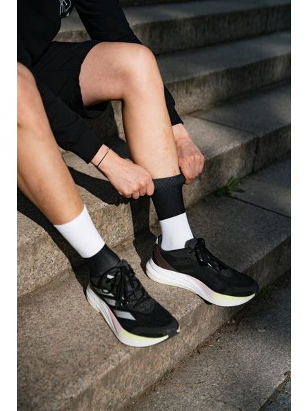 Ponožky na kolo Kolo je Neběžím pomalu, běžím zónu 2 - bílá