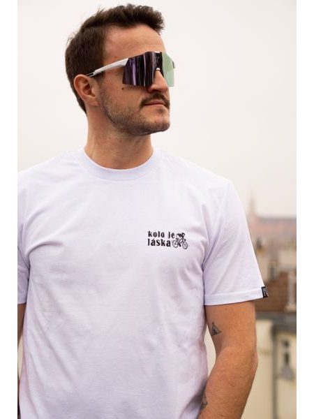 Tričko Kolo je láska Giro d´Italia unisex - bílá