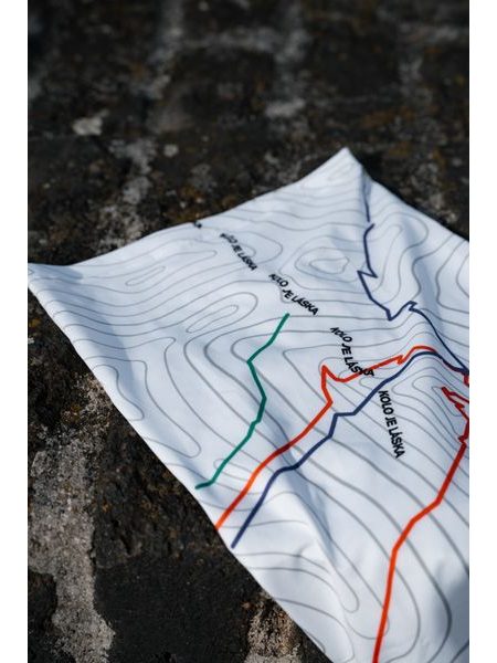 Nákrčník Kolo je láska Vrstevnice - bílá