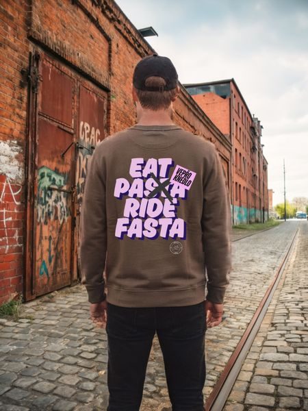 Pánská mikina Kolo je láska Knedlo Vepřo Ride - khaki