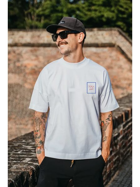Tričko Kolo je láska Czechia unisex - OVERSIZE bílá