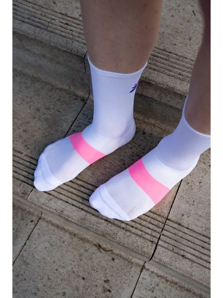 Ponožky na kolo Kolo je Láska NEjsem Cyklozmrd - bílá