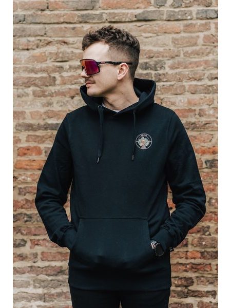 Mikina s kapucí Kolo je láska Kolo or Die unisex - černá