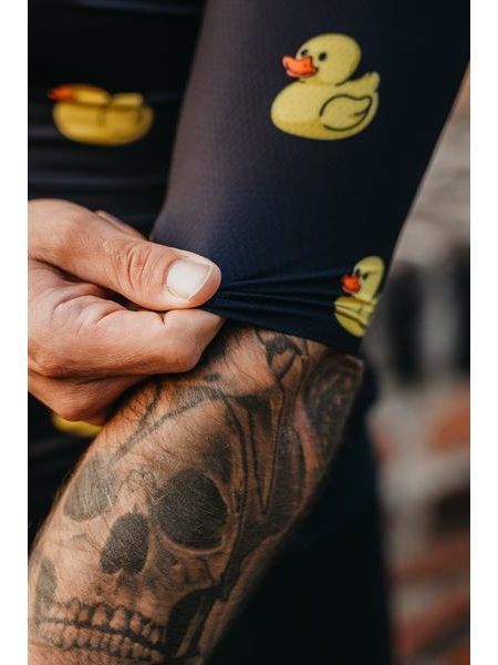 Pánský cyklistický dres Kolo je láska Quack me if you can - černá