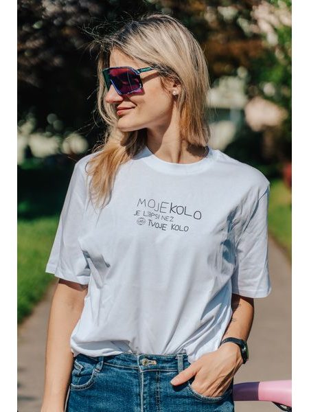 Tričko Kolo je láska Moje Kolo Je Lepší vol.2 UNI - bílá