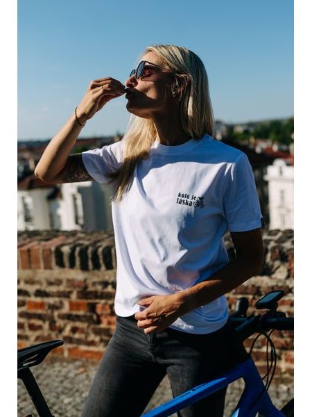 Tričko Kolo je láska Giro d´Italia unisex - bílá