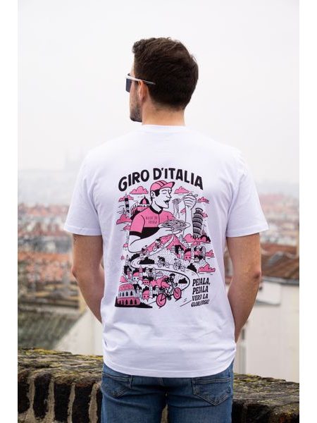 Tričko Kolo je láska Giro d´Italia unisex - bílá