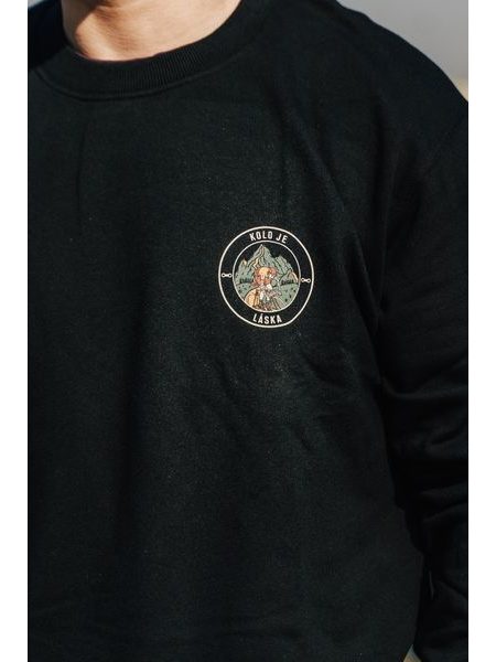 Pánská mikina Kolo je láska Kolo or Die - černá