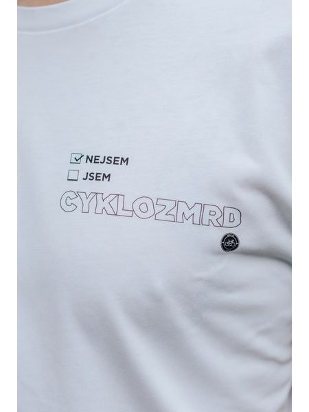 Tričko Kolo je láska Nejsem Cyklozmrd unisex - bílá