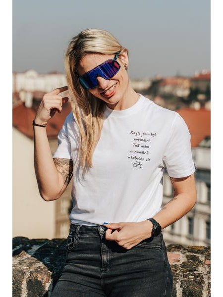 Tričko Kolo je láska O kolečko víc - bílá