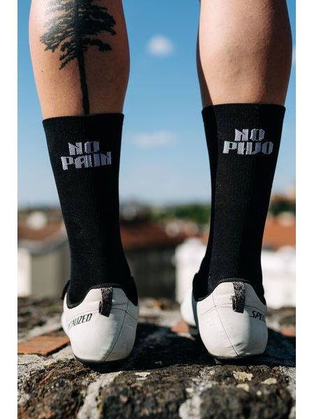 Ponožky na kolo Kolo je Láska No Pain No Pivo - černá
