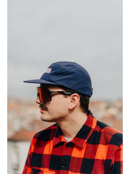 Kšiltovka Kolo je láska Pink Love 5 panel - modrá