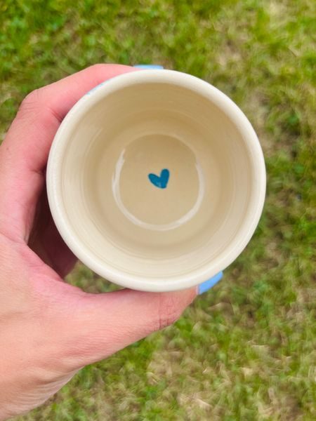 Espresso hrníček Kolo je láska - Brush Love Blue