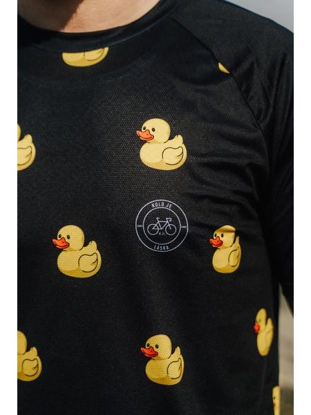 MTB cyklistický dres Bajk je láska Duck čierny pánsky