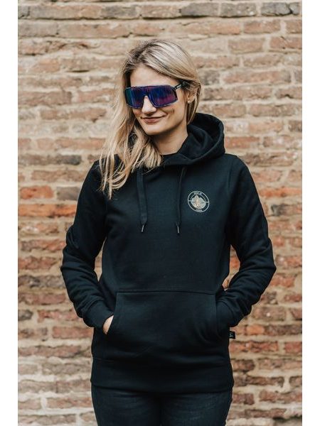 Mikina s kapucí Kolo je láska Kolo or Die unisex - černá