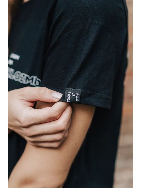 Tričko Kolo je láska Nejsem Cyklozmrd unisex - černá