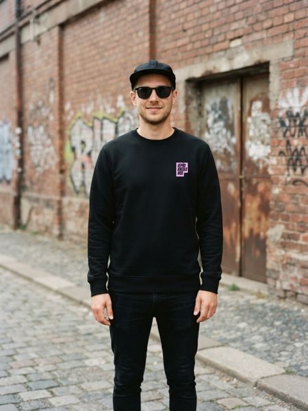 Pánská mikina Kolo je láska Knedlo Vepřo Ride - černá