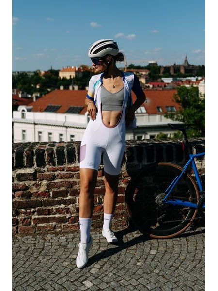 Dámské cargo cyklistické kalhoty Kolo je láska - bílá