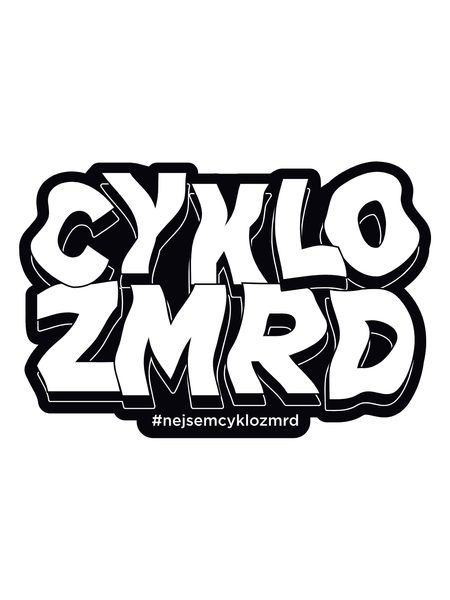 Nálepka Nejsem Cyklozmrd