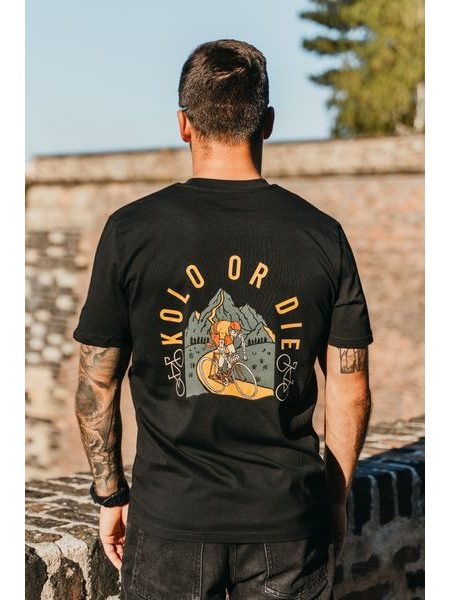 Tričko Kolo je láska Kolo Or Die unisex - černá