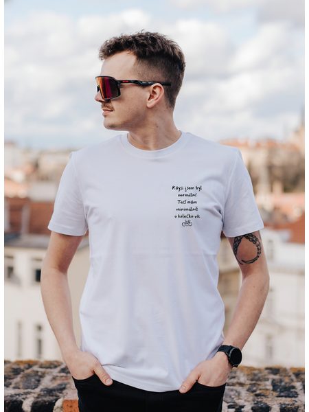 Tričko Kolo je láska O kolečko víc - bílá