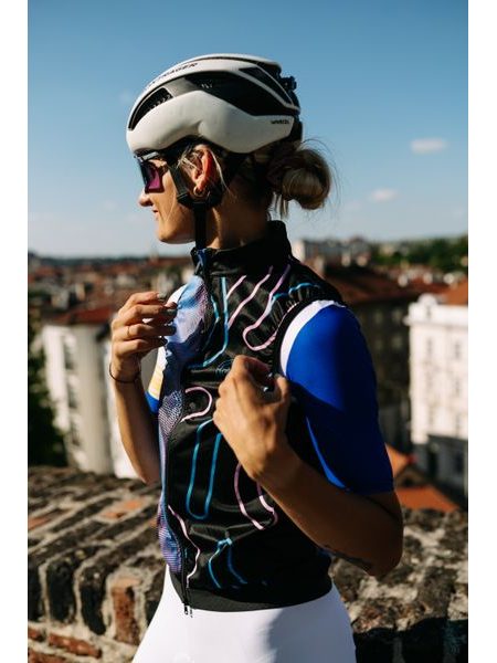 Cyklistická vesta na bicykel Bajk je láska unisex - Schizofrenic