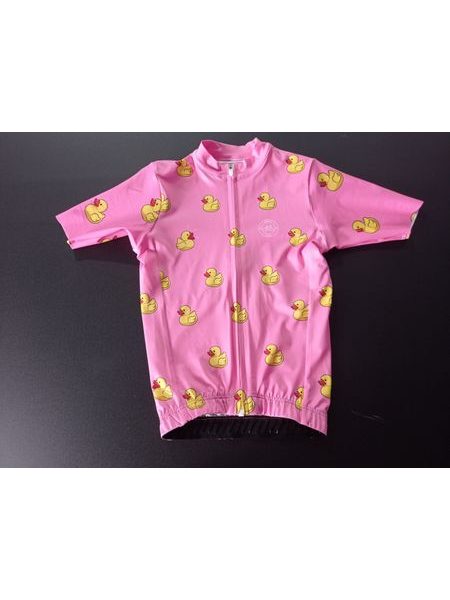 Dětský cyklistický dres Kolo je láska Quack me if you can - růžová