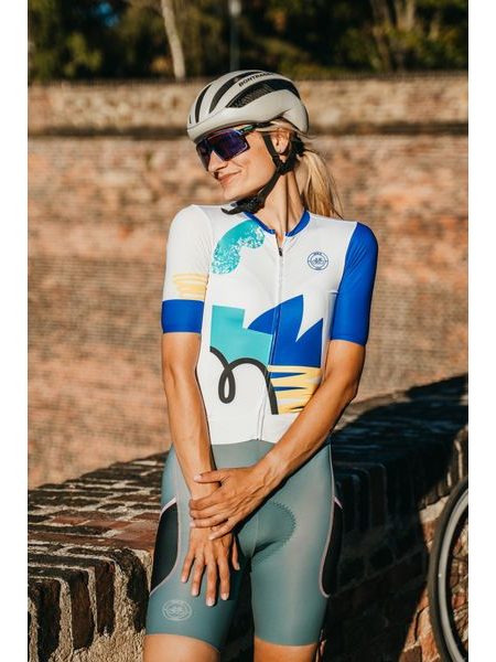 Dámský cyklistický dres Kolo je láska Blue is just gooood