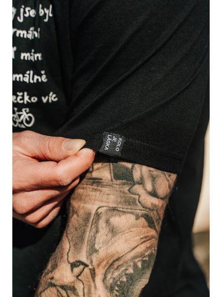 Tričko Kolo je láska O kolečko víc - černá