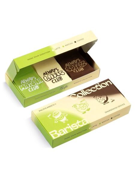 Ponožky Pacific and Co Dárkové balení "BARISTA COLLECTION"