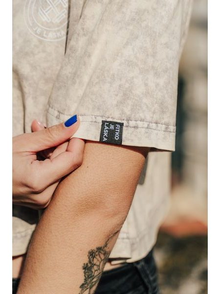 Dámské tričko Dřepuji protože nemám kozy - světlá