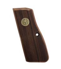 Střenky KSD Browning Hi-Power ořech s bronzovým logem