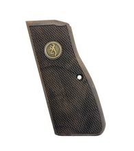 Střenky KSD Browning Hi-Power ořech s bronzovým logem 2