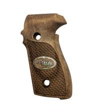 Střenky KSD Sig Sauer P228/229 ořech se stříbrným logem 3