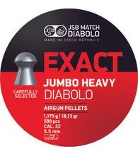 Diabolky JSB Exact Jumbo Heavy 5,52mm 500ks
