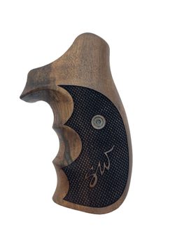 Střenky KSD Smith & Wesson K/L rám round butt ořech s logem 3