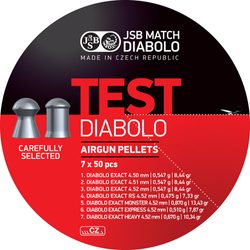 Diabolky JSB Exact Test pro pušku 4,5mm