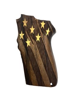 Střenky KSD Smith & Wesson 6906 ořech s bronzovými hvězdami