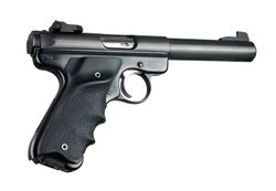 Střenky Hogue Ruger MK II/MK III "Sport" s vybráním pro prsty černé, pro leváka