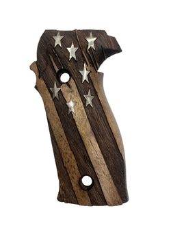 Střenky KSD Sig Sauer P226 ořech s motivem stříbrných hvězd