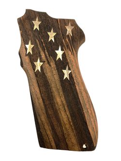 Střenky KSD Smith & Wesson 909, 3904 a 3906 ořech se stříbrnými hvězdami