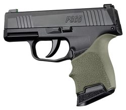 Střenky Hogue HandAll Sig Sauer P365 a Ruger LCP MAX OD Green